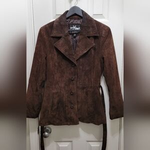 Vintage Maxima Women's Rich Brown Large Leather Jacket